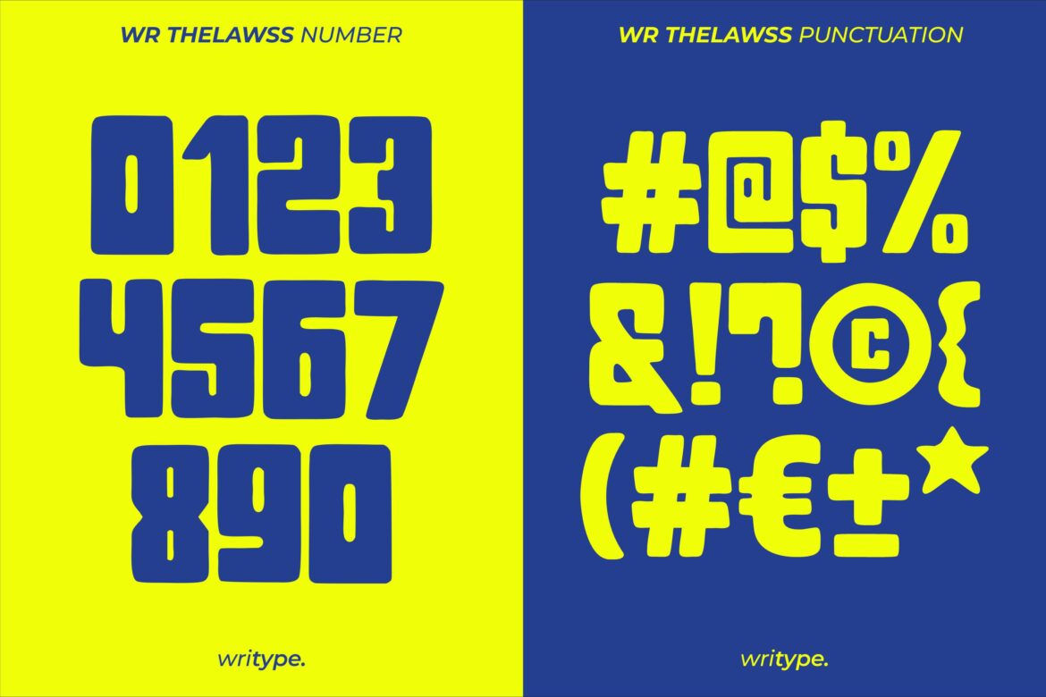 WR Thelawss - Retro Funky Font - Image 2