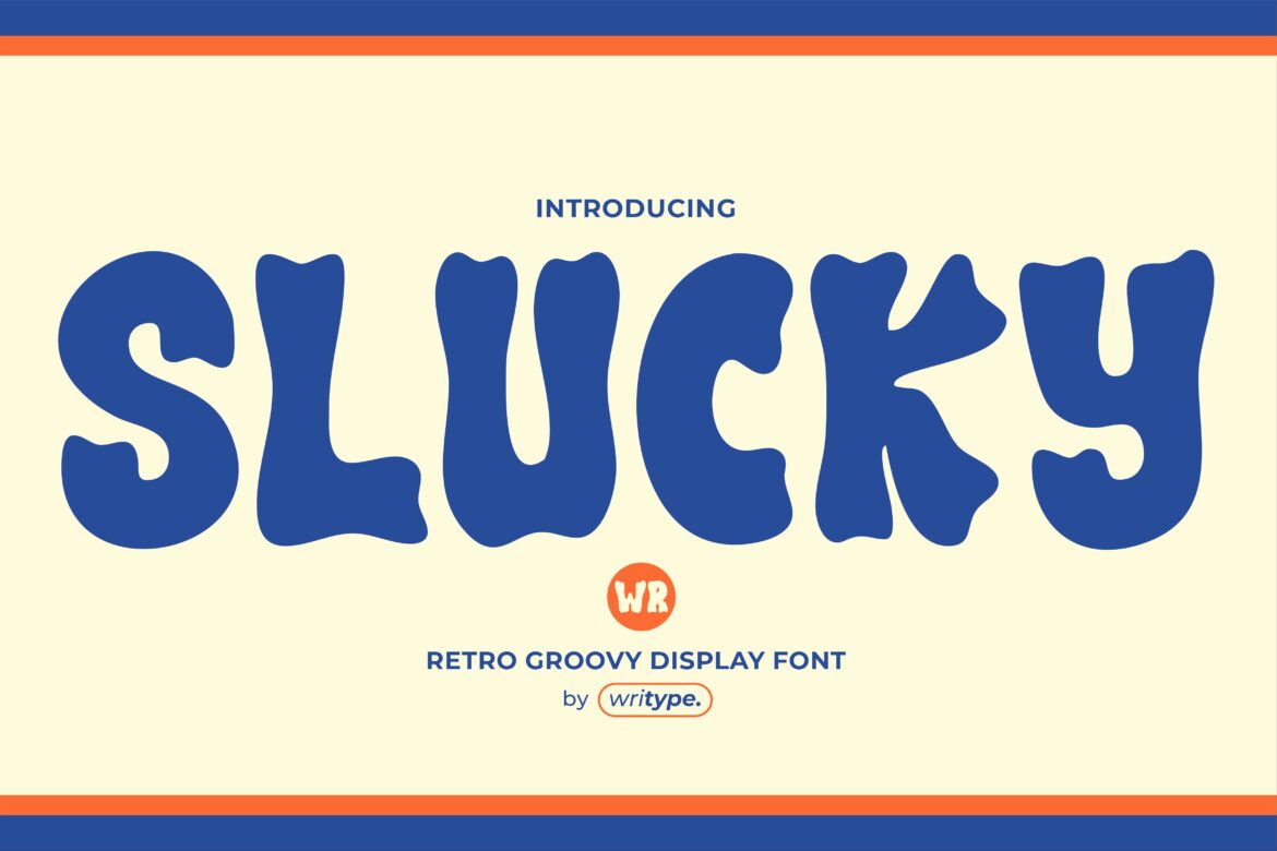 WR Slucky Display - Retro Funky Font