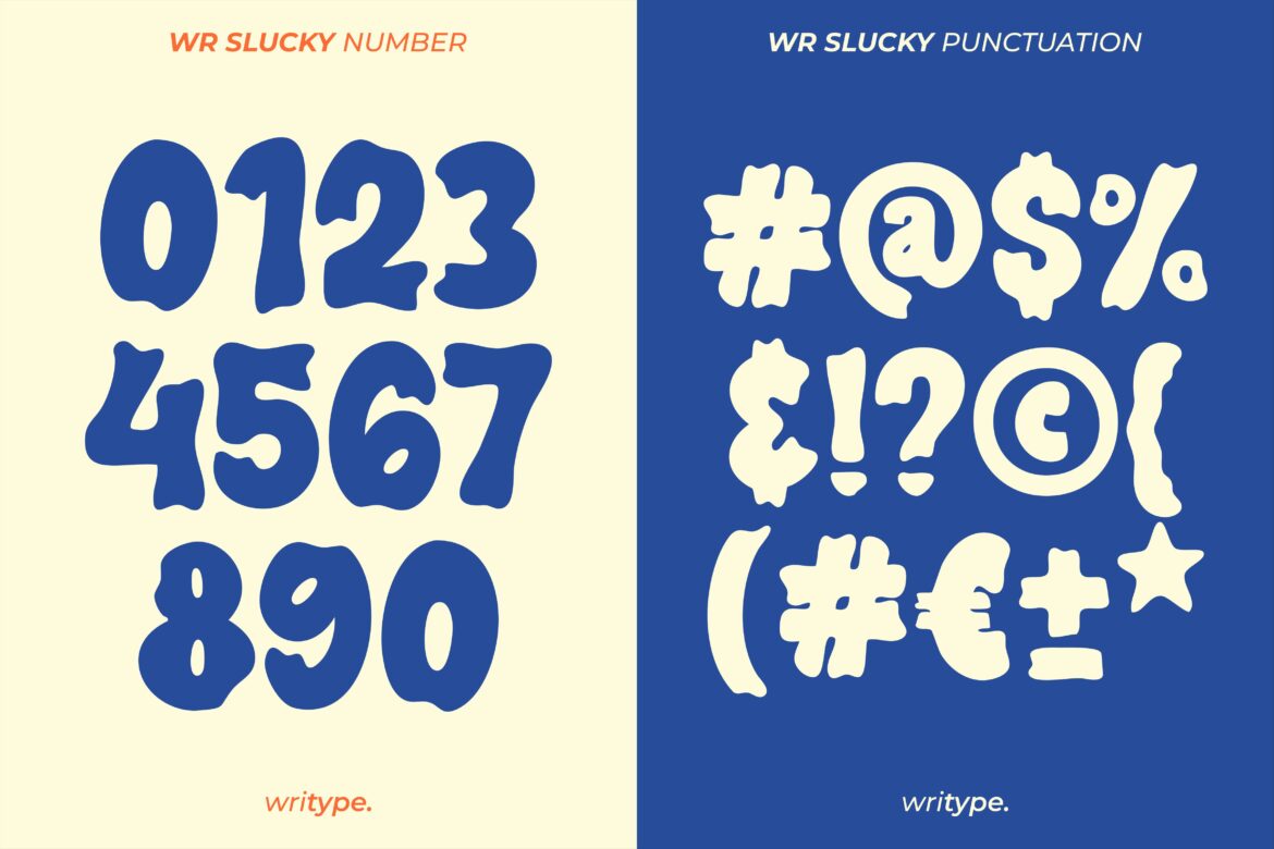 WR Slucky Display - Retro Funky Font - Image 3